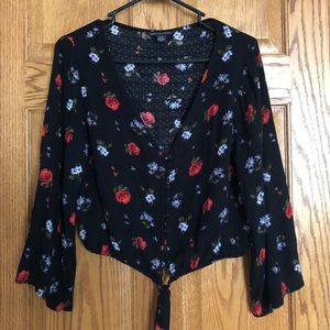 Bell sleeve blouse